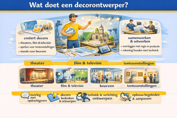 Alles over het beroep decorontwerper Wat doet een decorontwerper